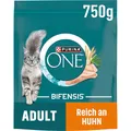 Produktbild: PURINA ONE BIFENSIS Adult Katzenfutter trocken, reich an Huhn, 6er Pack (6 x 750g)