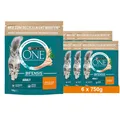 Produktbild: PURINA ONE BIFENSIS Adult Katzenfutter trocken, reich an Huhn, 6x750g (6x750g)