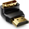 Produktbild: deleyCON HDMI Winkel Adapter - 270° Grad gewinkelt - HDMI Stecker zu HDMI Buchse - vergoldete Kontakte - 3D 1080p Full HD