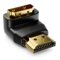 Produktbild: deleyCON HDMI Winkel Adapter - 270° Grad gewinkelt - HDMI Stecker zu HDMI Buchse