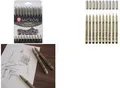 Produktbild: SAKURA Fineliner PIGMA MICRON, 10er Etui, schwarz sortiert in den Strichstärken: 0,15 mm, 0,2 mm, 0,25 mm, - 1 Stück (POXSDK10A)