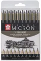 Produktbild: SAKURA Fineliner PIGMA MICRON 10er Etui schwarz