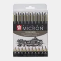 Produktbild: Sakura Pigma Micron Set Schwarz 10Stücks