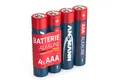Produktbild: ANSMANN AG ANSMANN 4x AAA Micro Batterie Alkaline / LR03 Batterie