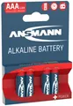 Produktbild: 4 ANSMANN Alkaline Batterie 'RED', Micro AAA, 4er Blister
