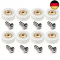 Produktbild: 8 Stück V-Kupfer gerillt 19 mm Rad Durchmesser Duschtür Rad Läufer Roller