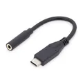Produktbild: DIGITUS USB Type-C™ Audio Adapter / Konverter, Type-C™/St auf 3.5mm Klinke/Bu
