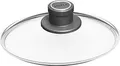 Produktbild: Woll Sicherheitsglasdeckel, rund, Ø 18 cm, Deckelknopf mit permanenter Entlüftung, Edelstahleinfassung, transparent, backofenfest bis 250°