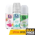 Produktbild: Fa Caribbean Scent Collection Deodorant Roll-On Trio Sweat Odor Protect 3er Pack