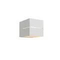 Produktbild: Qazqa Modern Wandleuchte, Wandlampe - Transfer - Weiß, Quadratisch, max. 40W, Geeignet für LED, 9.7cm, Ideal als Wohnzimmerlampe und Flur