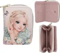 Produktbild: Depesche 13310 TOPModel Summer Feeling - Portemonnaie in Rosa, mit Model Motiv und Blumen Muster, Geldbörse mit Klettverschluss