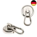 Produktbild: Ant Mag - Karabiner Magnethaken 36KG Heavy Duty Neodym Magnet Karabiner mit