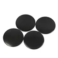Produktbild: sourcing map 4Pcs Black Aluminium Alloy 65mm Dia Car Wheel Center Hub Cap Emblem Sticker DE de