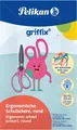 Produktbild: Pelikan Griffix Kinder Gerader Schnitt Eins/Einer Blau Pink Metall Universal Schulschere rund für Rechtshänder LovelyPink in Onlineverpackung (819121)