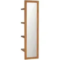 Produktbild: vidaXL Wandspiegel mit Regalen 30x30x120 cm Teak Massivholz 289070