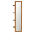 Produktbild: vidaXL Spiegel NA Wandspiegel mit Regalen 30x30x120 cm Teak Massivholz