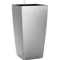 Produktbild: Lechuza® Pflanzgefäß Cubico Premium 30 cm x 30 cm Silber metallic