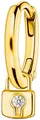 Produktbild: THOMAS SABO Single-Creole mit abnehmbaren Schloss Anhänger, mit Zirkonia (synth)