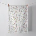 Produktbild: Geschirrtuch Küchenhandtuch 50x70cm  Ostern Hasen Gans Blumen Kitchen towel East