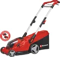 Produktbild: Einhell GE-CM 36/41 Li - Solo. Typ: Rasenmäher mit Radantrieb, Schneideweite: 41 cm, Minimum Schnitthöhe: 2,5 cm. Energiequelle: Akku, Akku-/Batteriespannung: 18 V. Gewicht: 15,2 kg, Verpackungsbreite: 900 mm, Verpackungstiefe: 480 mm (3413275)