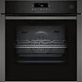 Produktbild: Neff B6AVJ7AG3 N50 A+ Einbaubackofen, 59,4 cm breit, 71 L, Pyrolyse, 8 Heizarten, TouchControl, Grillfunktion, Kindersicherung, Hide Tür, Air Fry, Graphite-Grey