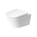 Produktbild: Duravit D-Neo WC-Set, WC wandhängend, WC-Sitz mit Absenkautomatik, Toilette mit offenem Spülrand, Toilettendeckel abnehmbar, Weiß
