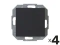 Produktbild: KOPP Universalschalter Athenis, anthrazit, 4 Stück 589615055