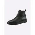 Produktbild: Stiefelette HEINE, Damen, Gr. 38, schwarz, Glattleder, Leder, Schuhe Stiefelette