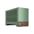 Produktbild: Fractal Design Terra Jade – Holz-Walnuss-Frontplatte – kleiner Formfaktor – mITX Gaming-Gehäuse – PCIe 4.0 Riser-Kabel – USB Typ-C – eloxierte Aluminiumplatten