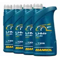 Produktbild: 4 (4x1) Liter MANNOL LHM+ Zentralhydrauliköl/ Servoöl/ für PSA B 712710
