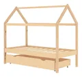 Produktbild: vidaXL Kinderbett, Jugendbett mit Schublade Massivholz Kiefer 80x160 cm