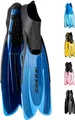 Produktbild: Cressi Agua Fins Flossen - Tauchflossen zum Schwimmen, Apnoe, Tauchen & Schnorcheln - Schwimmflossen - Schnorchelflossen - Blau - 45/46