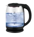 Produktbild: Cheffinger Wasserkocher 1,8L Glas Edelstahl Wasserkocher 1500W mit LED-Beleuchtung Teekocher, 1.8 l