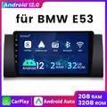 Produktbild: 2G+32GB Android 12.0 Radio Carplay DSP Autoradio GPS Navi Für BMW E39 E53 X5 5er