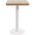 Produktbild: vidaXL BistRotisch Hellbraun 50x50 cm MDF Weiß