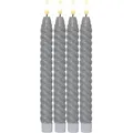 Produktbild: Star Trading - led Kerzen mit Timerfunktion led Stabkerzen grau led Kerzen flackernde Flamme led Kerze mit Timer Kerzen Deko Stabkerzen gedreht