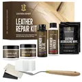 Produktbild: Leder Reparatur Set für Handwerker – Lederreparatur Set mit Lederkleber, Lede...