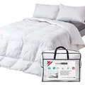 Produktbild: Homescapes - Winter-bettdecke, Wärmeklasse 4-5, Federbettdecke Mit Gänsefedern Und -daunen, 135 X 200 Cm