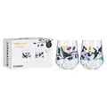 Produktbild: RITZENHOFF 3801002 Gin-Glas Set 700 ml - Serie Botanic Glamour Nr. 1, 2 Stück Tumbler mit Papierwelten - Made in Germany