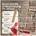 Produktbild: Novaliv Ersatzbürste 19523-2xStuck, (2-tlg), 2X Strassenbesen 40 cm Besenkopf I Besen ohne Stiel I Elaston rot I In rot