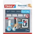Produktbild: tesa Klebehaken tesa Powerstrips CLICK Small 4x 2 Stück (L x B) 60 mm x 20 mm Inhalt:, (Powerstrips CLICK)