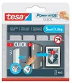 Produktbild: tesa Powerstrips CLICK Klettstreifen SMALL weiß 4 x 2 Strips