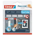Produktbild: tesa Powerstrips SMALL Click Klebestreifen für max. 1,8 kg, 2,0 x 6,0 cm, 4...