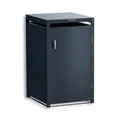 Produktbild: Metzler Mülltonnenbox in Anthrazit RAL7016 für 1 Tonne, Container wetterfest, Tonnenbox, Mülltonnenverkleidung, abschließbar, Gartenbox, Müllbox für Einzeltonne 680 × 1163 × 800 mm