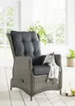 Produktbild: Destiny Gartensessel CASA RELAX, verstellbar, Polyrattan, vintage grau