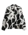 Produktbild: someday Damen Langarmbluse | ZIRVELI Regular Printbluse aus feinem Cotton Voile Black, 36