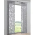 Produktbild: heine Gardine Schiebevorhang . (2 St), Klettband, halbtransparent, Schiebevorhang grau|weiß 57 cm x 245 cm
