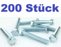 Produktbild: 200 x Maschinenschrauben M8 x 50 Sechskantschrauben M8x50 DIN 933 Vollgewinde