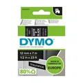 Produktbild: Original Dymo 45021 / S0720610 Schriftband 12mm/7m Weiss auf Schwarz