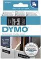 Produktbild: Dymo® S0720610 Schriftband D1, Kunststoff, laminiert, 7 m x 12 mm, Weiß/Schwarz